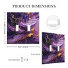 Xuejiaku Light Switch Cover Plate Purple Gold Marble Abstract Luxury