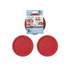 Anchor Hocking Classic Round Food Storage SnugFit Replacement Lids, Red,