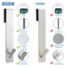 Simtive Extended (7-Inch) Over Door Hooks for Bathroom Frameless Glass