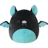  Squishmallows 12-Inch Aldous Teal and Black Fruit Bat - Medium Ultra-Soft Kelly Toy Plush