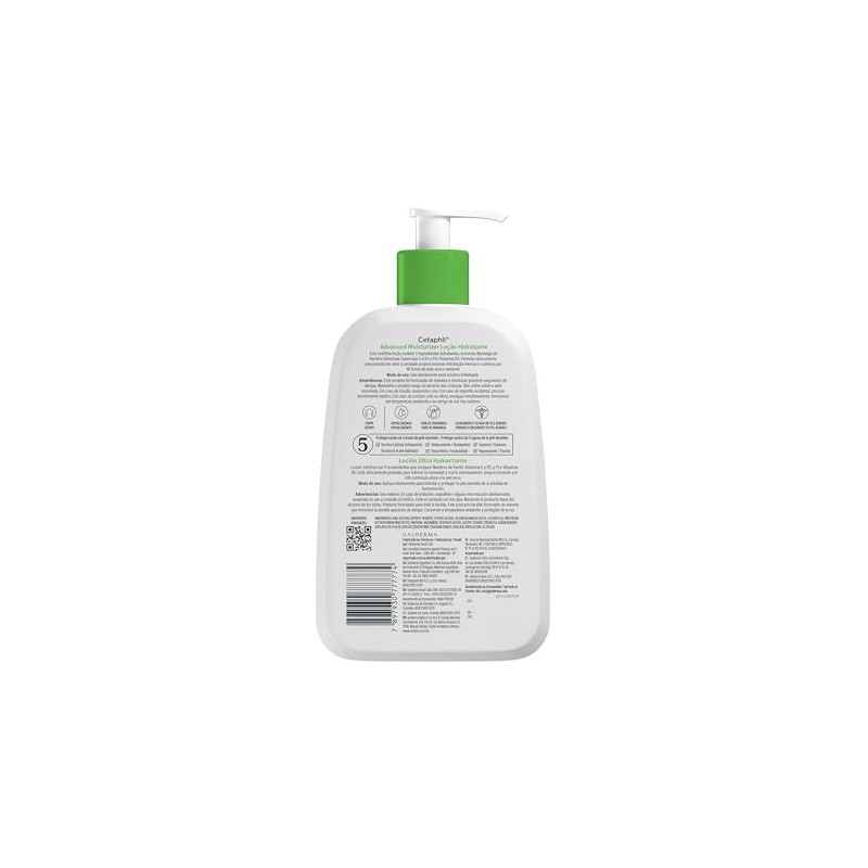 Cetaphil Loción Humectante Facial Corporal Textura Ligera Piel Mixta 473