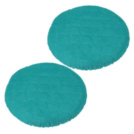 PATIKIL Stool Covers Round Elastic Bar Stool Cover Washable Chair Cushion Stretch Bar Chair Seat Cover for 10-13 Inch Chairs, Blue, 2 Pack