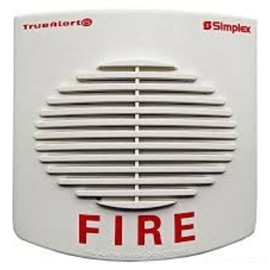 Simplex 49AO-WWF Wall Mount Addressable Electronic Horn, White Fire