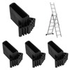 Pack of 4 Rubber Feet for Ladders, Universal Ladder Feet