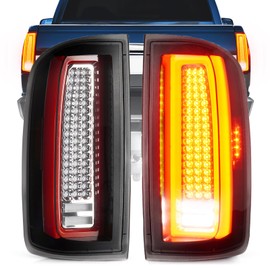 Bomusou LED Tail Light Fit for Chevy Colorado/GMC Canyon Halogen Type 2015-2022, Taillight Assembly Replacement Left + Right Pair, Clear Lens