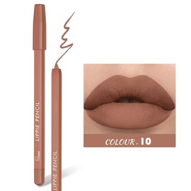 Pudaier Creamy Lip Liner Set 12 Shades Waterproof Lasting High Pigment Matte Lipliner Kit Smooth Lip Pencil Makeup - C2042T: #10