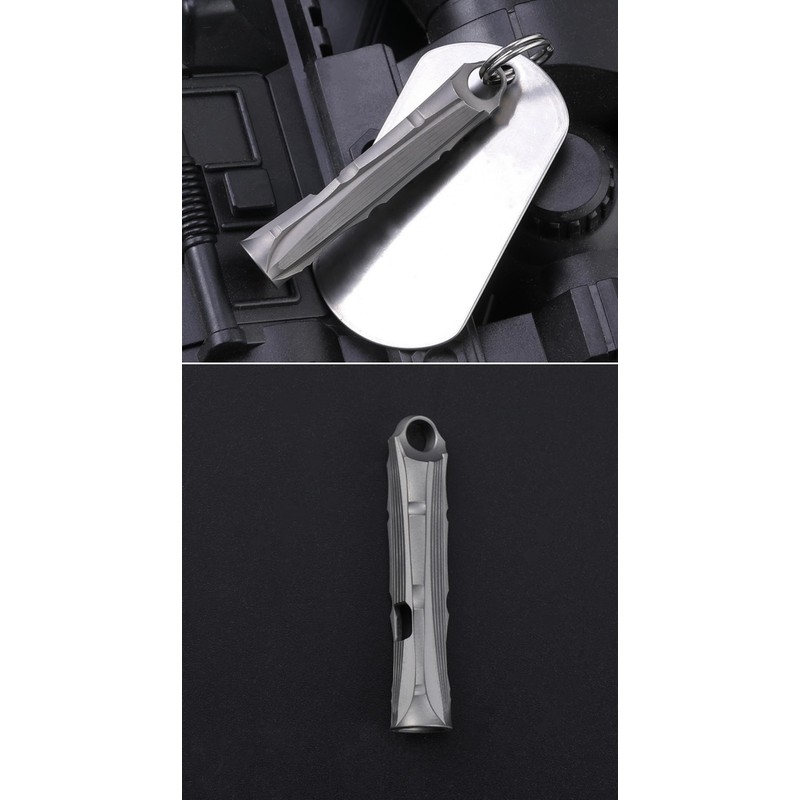 Titanium Whistle EDC Whistle Emergency Survival Safety Loud 120dB Whistle