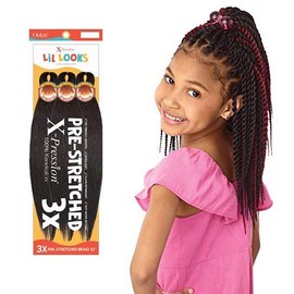 Outre Xpression Lil Looks 3X PRE STRETCHED CALMING BRAID 32" (5-Pack, 4)
