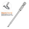 sourcing map 10pcs T15 Security Torx Bit 1/4" Hex Shank