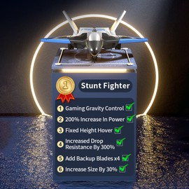 Remote Control Airplane 3840*2160 Remote Control Plane Gliding Aircraft Flight Toys for Adults Kids Boys with Function One click Takeoff Landing Headless Mode Gravity Sensing