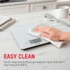 Taylor Compact Glass Kitchen Food Scale, 11 lb Capacity Digital