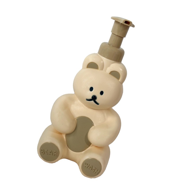 Foam Pump Bottle Cute Bear Shape Large Capacity Foaming Soap