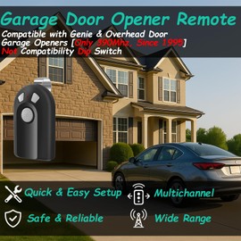 Garage Door Opene Remote,Compatible with Intellicode Genie & Overhead Door Opener,ACSCTG GIT-3 Type 3,390mhz,2 Pack