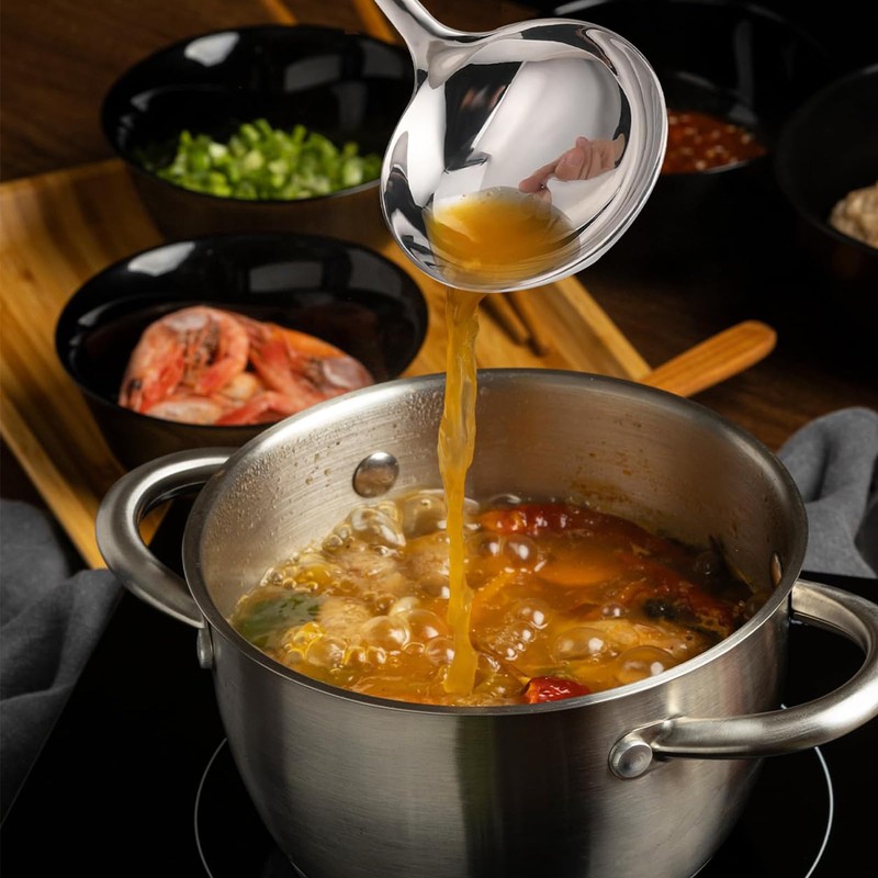 Generic Small Ladle Silver Stainless Steel Sauce Ladle for Spooning