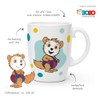 Trötsch BOBO Siebenschläfer Kindertasse blau Geschenktasse aus Porzellan: Kindergeschirr Tasse