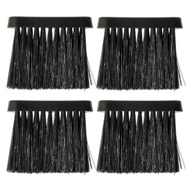 HUAREW Replacement Brush for Fireplace Tools, Brush Head, Fireplace Stove Brush, Replacement Brushes for Fireplace Companies, Durable and Practical, for Home and Fireplace Care (Pack of 4)