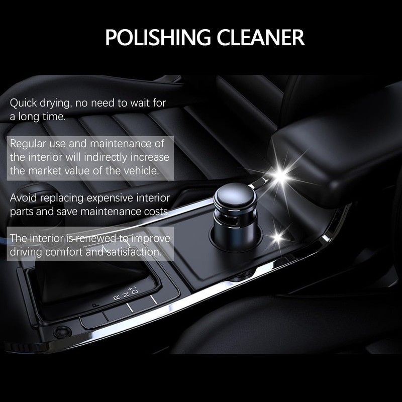 Polishing Cleaner Car Interior Spray,Car Interior Cleaner Spray(2PCS)