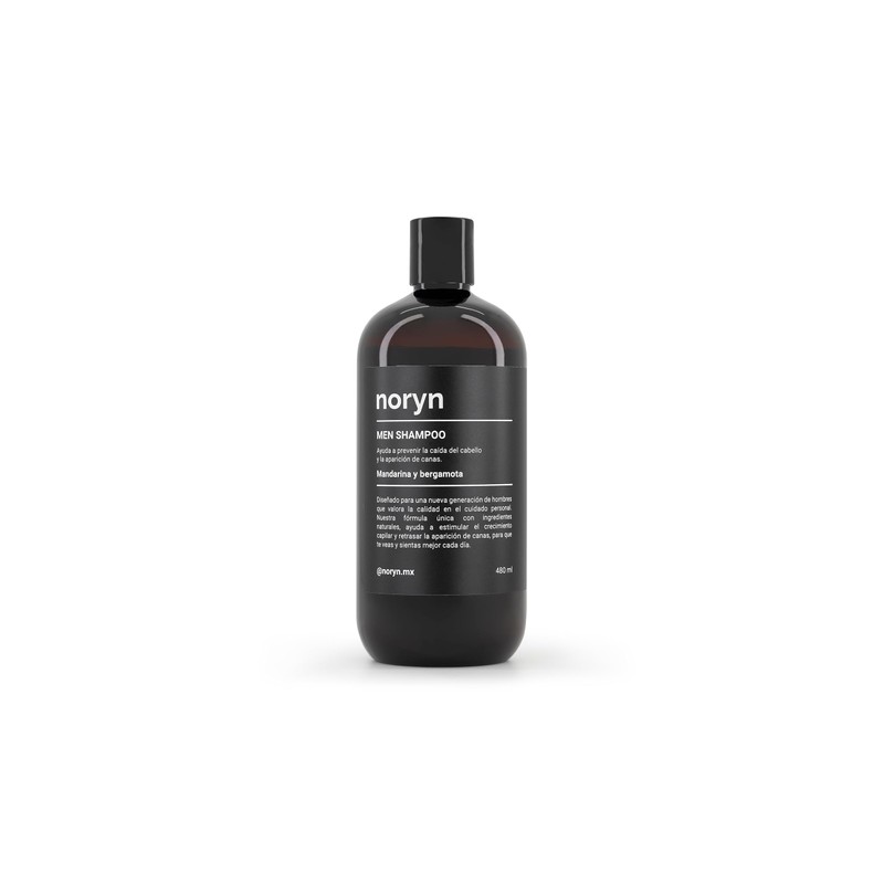 noryn Shampoo para Hombres 480 ml Fórmula Natural, Prevención de