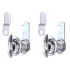 PATIKIL 1 Inch Thumb Operated Offset Cabinet Locks, 2 Pcs