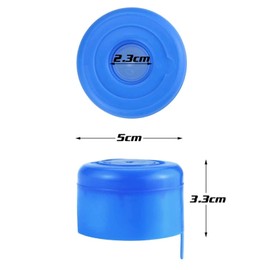 100 Pack Water Bottle Caps, 3 & 5 Gallon Water Jug Cap 55mm Replacement Non Spill Bottle Caps Anti Splash for Water Dispenser Jugs Water Containers