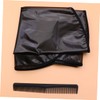 LALAFINA 2pcs Hairdressing Shawl and Plastic Comb Set Hair Cutting