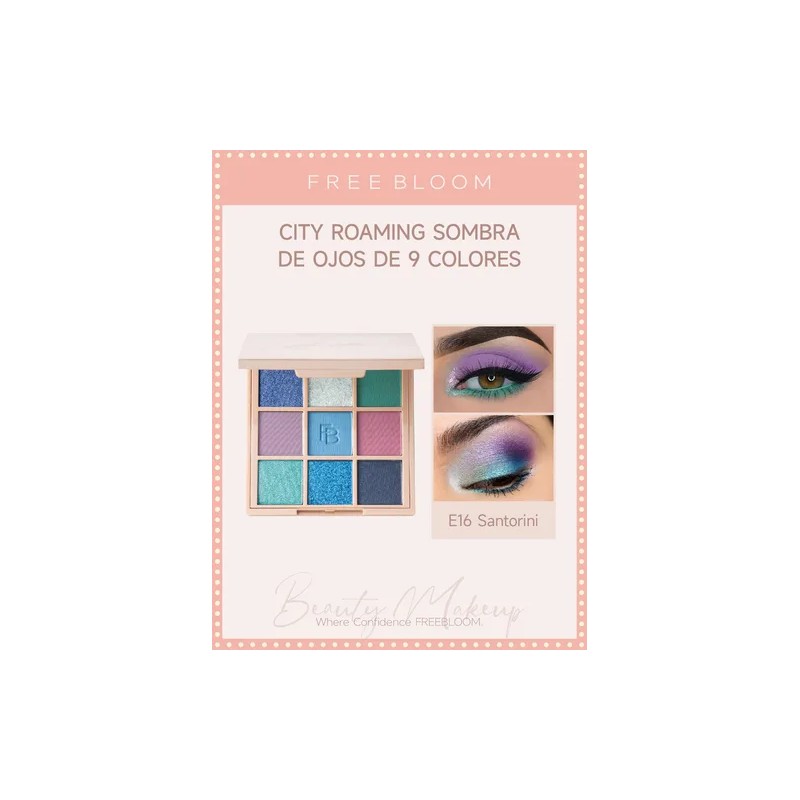 Paleta De Sombras De Ojos 9 En 1 De Freebloom