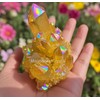 Natural Citrine Cluster Aura Crystal Cluster Mineral Specimen Decor Healing