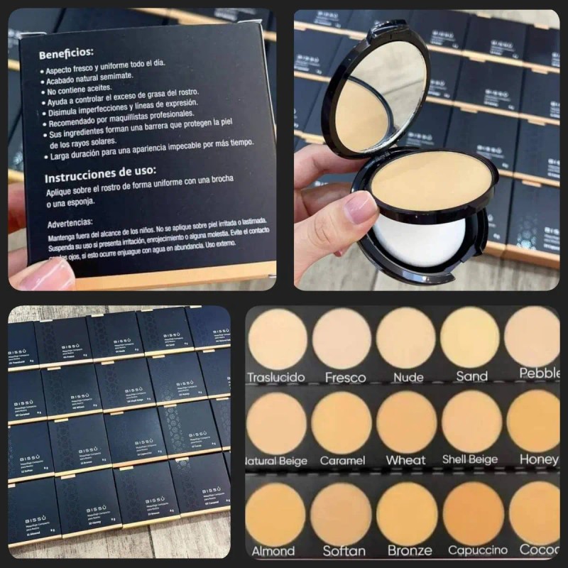 Maquillaje Polvo Compacto Bissú Original