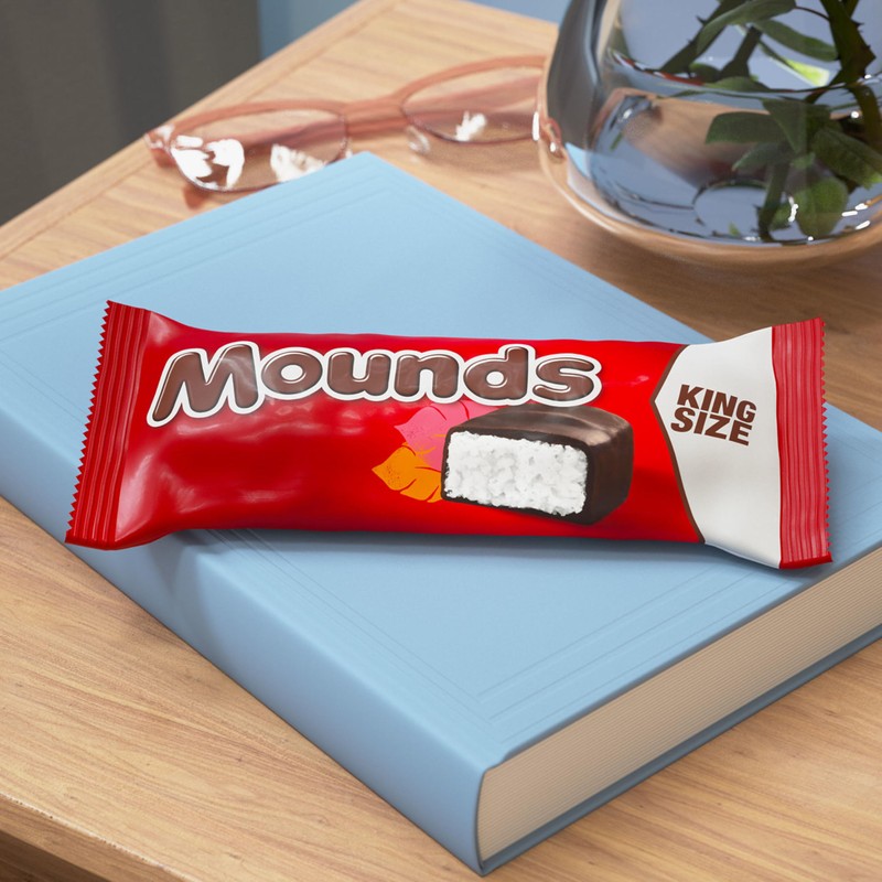 MOUNDS Coconut and Dark Chocolate King Size, Candy Bars, 3.5