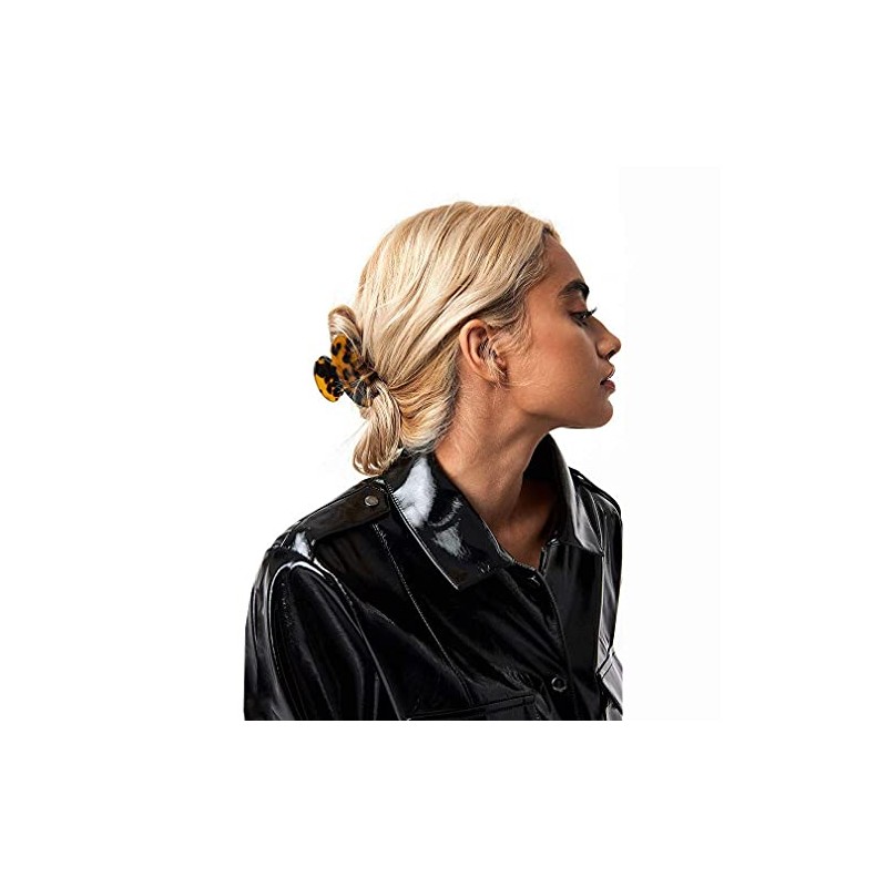 2 pinzas para el pelo plátano, diseño de carey de
