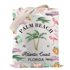Palm Beach Florida Tote Bag Florida Vacation Gift Florida Travel Gift West Palm Beach Gift (Palm Beach Florida TOTE)