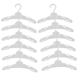 Miunana 12 Pcs Doll Hangers Set Clothes Hangers Kit for 16 - 18 Inch Baby Dolls, Newborn Dolls And Other 16 - 18 Inch Dolls