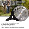 10" x 3 Teeth Carbon Steel Brush Cutter Blades &