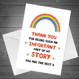 RED OCEAN Thank You Card Part Of My Story Card Teacher Thank You Card For Him Her Best Friend Mentor Friend End Of School Nursery Card