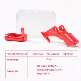 Reinforced Trigger Power Switch Button for Dyson V10/V11/SV12/SV14 Cleaner Replacement Parts Upgraded Button Repair Fix Tool with Trigger Lock (Plastic)