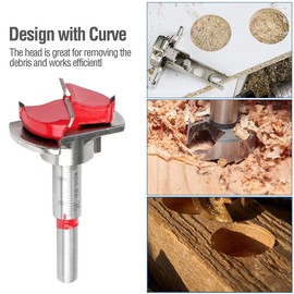 Goysen Concealed Hinge Drilling Template Forstner Bit Sets 35mm Hinge Hole Cutter with Hole Punch Locator for Wood Furniture Cabinet Hinges and Mounting Plates