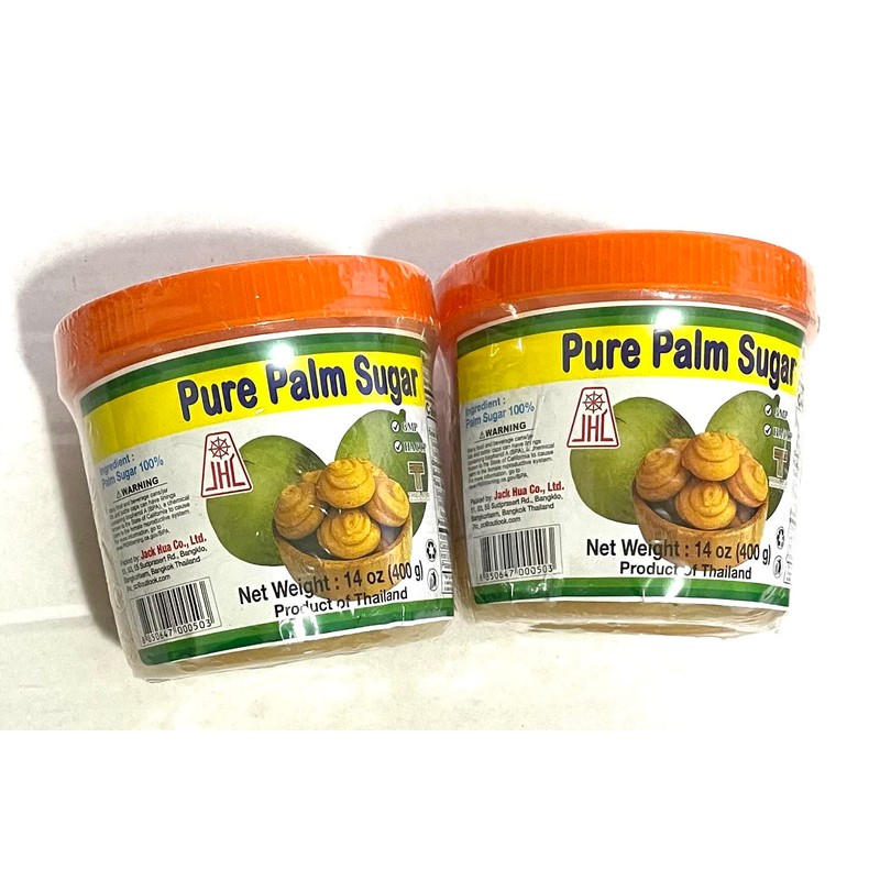 JHC 100% Pure Palm Sugar 14 oz. Product of Thailand