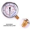 MEASUREMAN 2-1/2inch Dial Size, Oil Filled Pressure Gauge, 0-30psi/kpa, 304