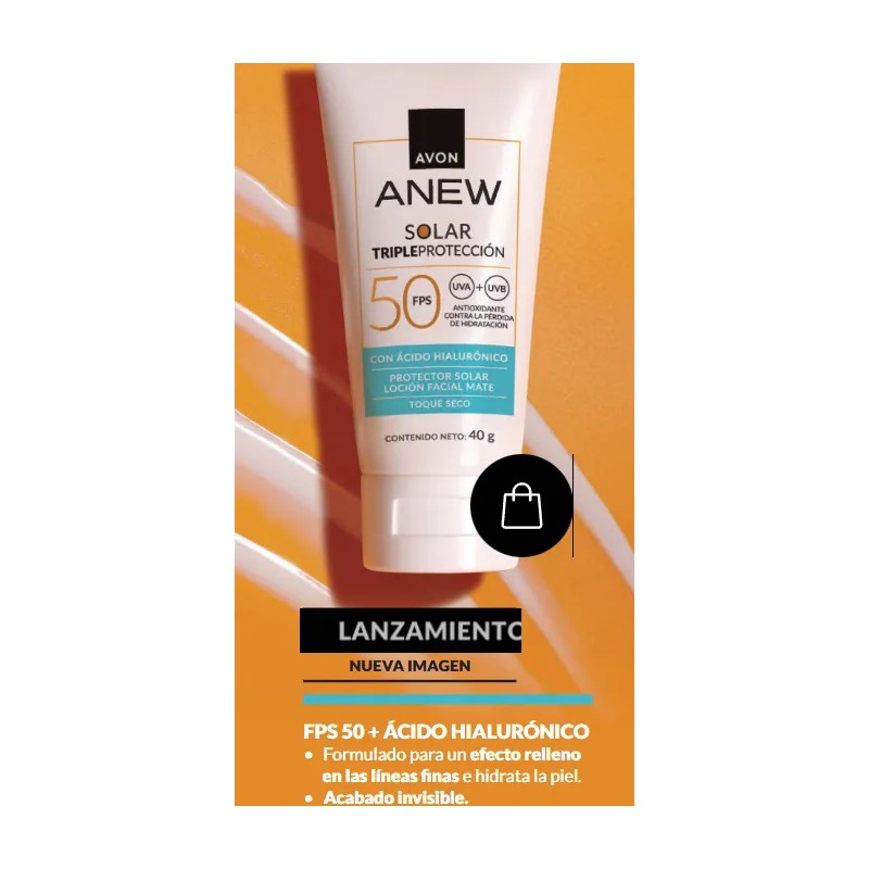 Protector Solar Facial Anew Fps Mate Tono