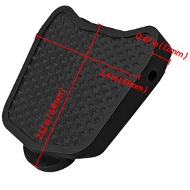 Bestookits 2PCS Clipless Pedal to Convert Flat Pedals Universal Platform Pedal Adapters Compatible with Look KEO System Pedals for Road Bike (Black)