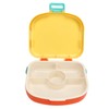 Bento Lunch Box ABS Separate Compartments with Buckle Handle Leakage