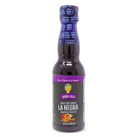 DOÑA LOLA HOT SAUCE, 6.1 Fl.Oz., Made in Mexico, No Artificial Flavors or Colors (La Negra Spicy Soy Sauce)