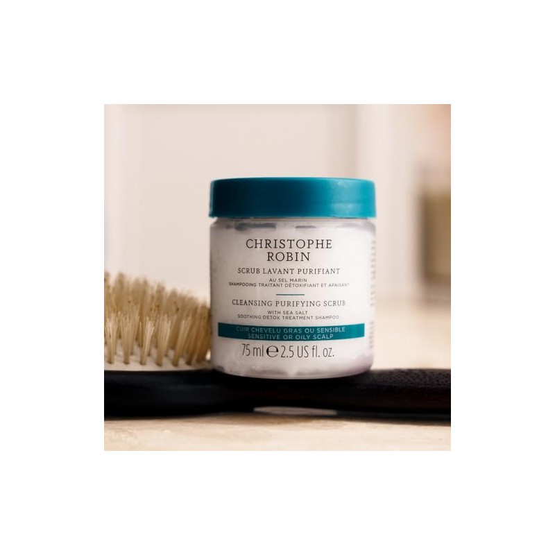 Christophe Robin Cleansing Purifying Scrub with Sea Salt 75ml Low