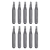 sourcing map 10pcs TRI2.0 Triangle Screwdriver Bit 5/32" Hex Shank