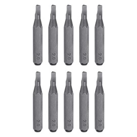 sourcing map 10pcs TRI2.0 Triangle Screwdriver Bit 5/32" Hex Shank 28mm Length Magnetic Triangular Head Hex Bits S2 Steel Screw Driver Bit for Electric Manual Screwdrivers Precision Repair