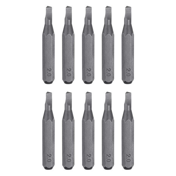 sourcing map 10pcs TRI2.0 Triangle Screwdriver Bit 5/32" Hex Shank