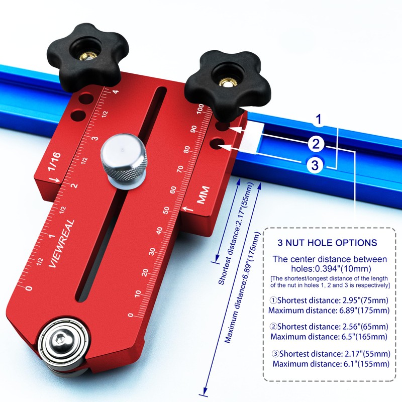 ViewReal Thin Rip Jig for Table Saw – Extended Fence