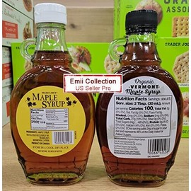 Trader Joe’s Grade A Maple Syrup & Organic Vermont Maple Syrup 8oz (2 Bottles)