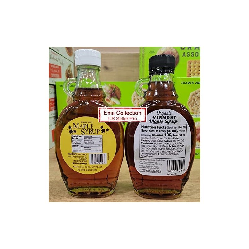 Trader Joe’s Grade A Maple Syrup & Organic Vermont Maple