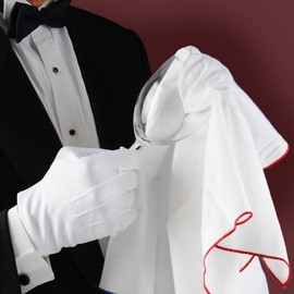 Excalibur Brothers Premium Glass Polishing Cloth 23.5" x 20" (2 Pack) - Streak and Lint Free Wine Cloths, Large Polishing Cloth for Glassware, Wineglass Cleaner Best Gifts for Men (White)